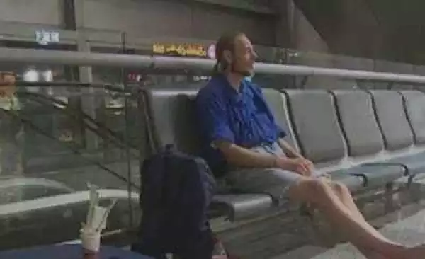 Man hospitalized after waiting 10 days at airport for Chinese online lover